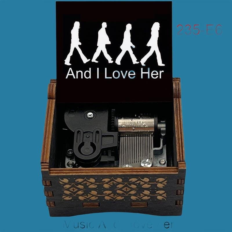 The Beatles " And I love her"  Classic Music Box - Gracias Collectibles