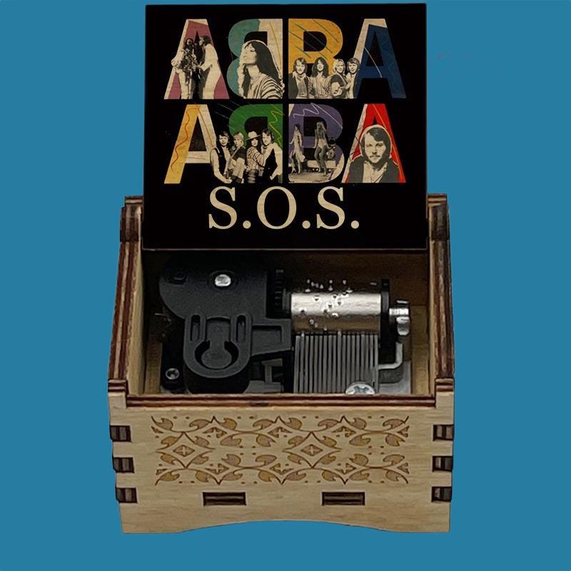 ABBA "SOS" Classic Music Box - Gracias Collectibles