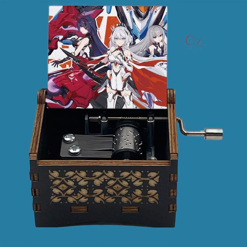 Anime Moon Halo  Classic Hand-Crank Music Box - Gracias Collectibles