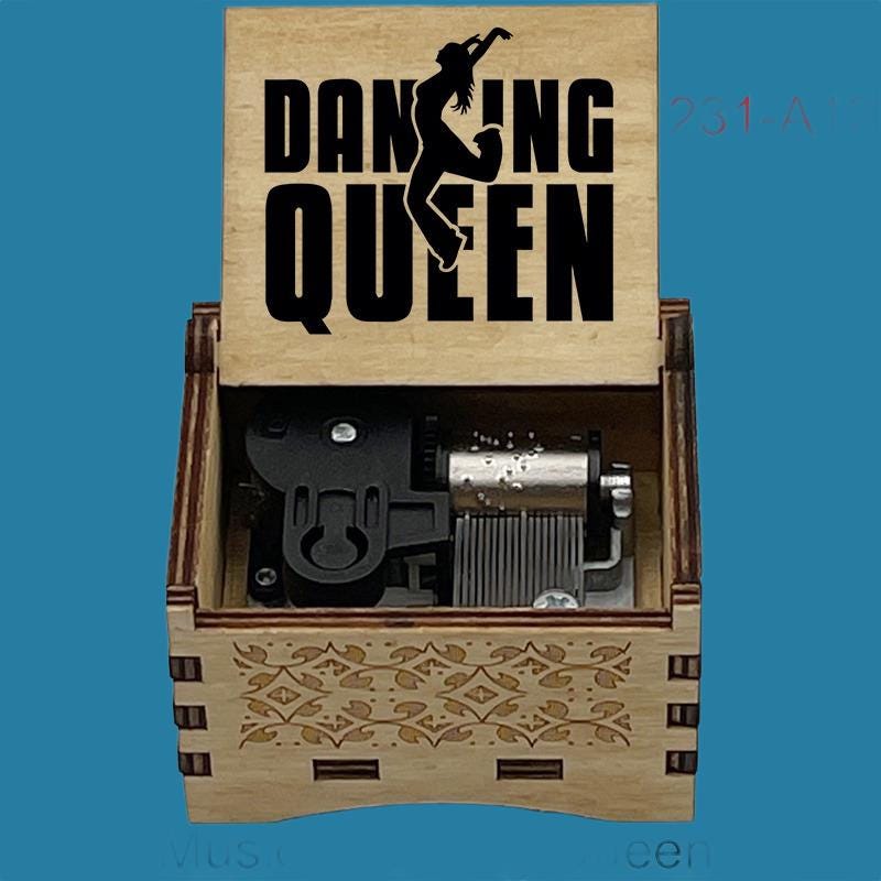 ABBA “Dancing Queen” Classic Hand-Crank Music Box - Gracias Collectibles