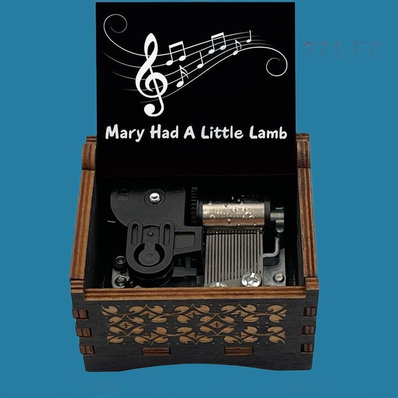 Nursery Rhymes " Mary had a little lamb"  Classic Music Box - Gracias Collectibles