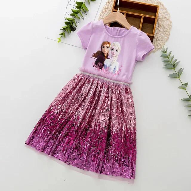 Princess Party Tutu Dress – Elsa & Anna Inspired Summer Outfit for Girls - Gracias Collectibles