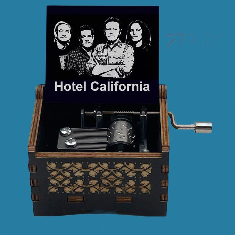 Hotel California Music Box – Eagles Classic Rock Melody Gift - Gracias Collectibles