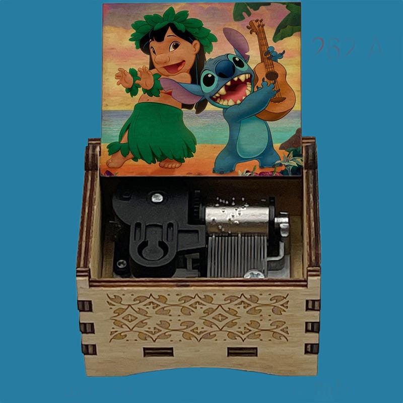 Lilo & Stitch “Ohana Means Family” Hand-Crank Music Box - Gracias Collectibles