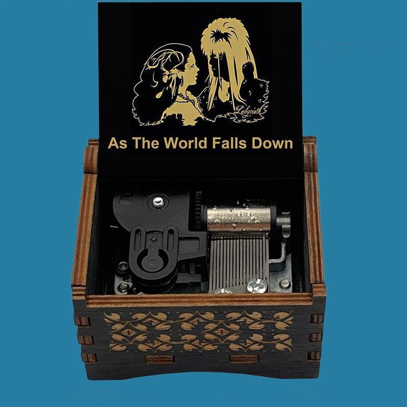 Labyrinth  " When the world falls down"  Classic Music Box - Gracias Collectibles
