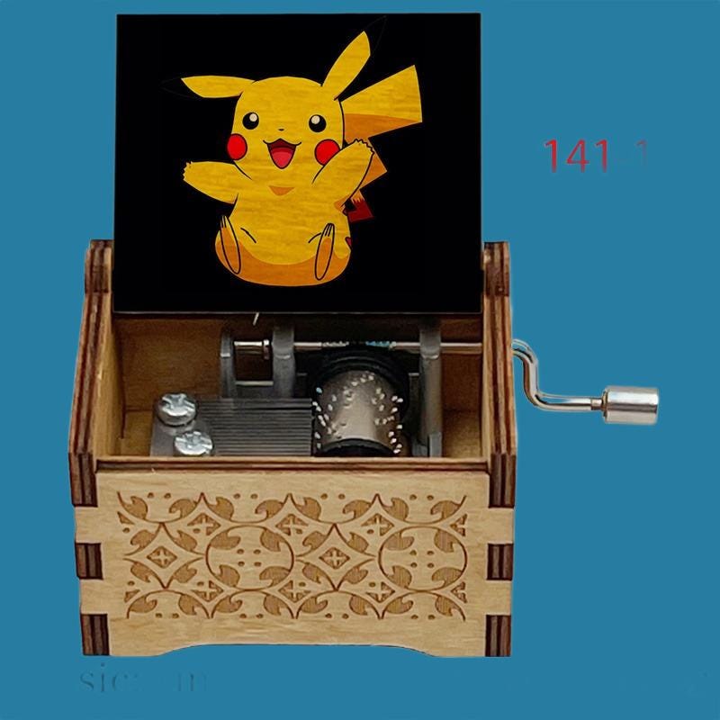 Aim to be a Pokemon Master Wooden Music Box - Gracias Collectibles