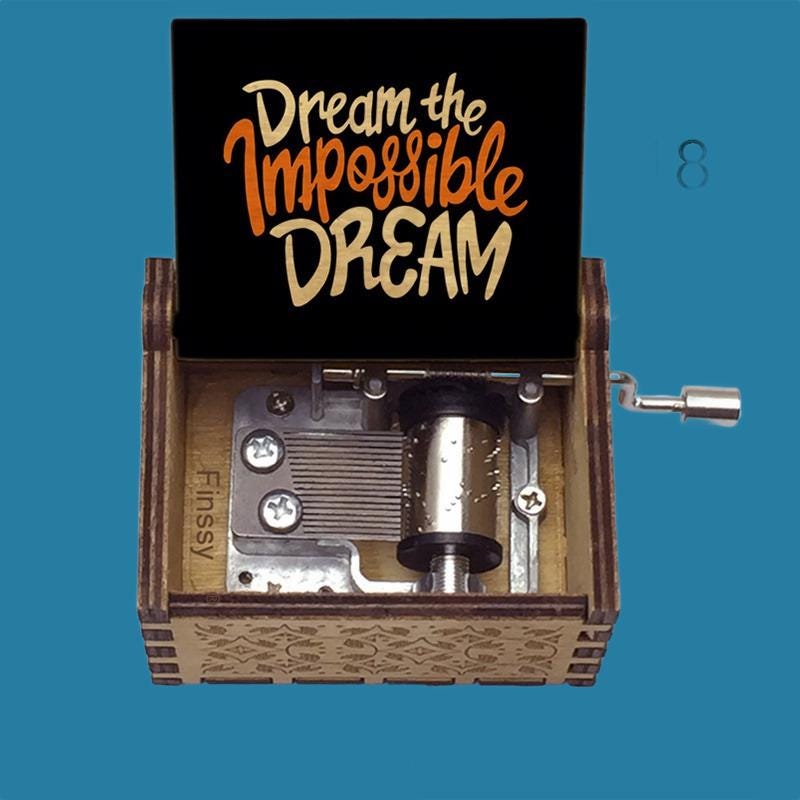 Andy Williams “Dream the impossible dream” Classic Music Box - Gracias Collectibles