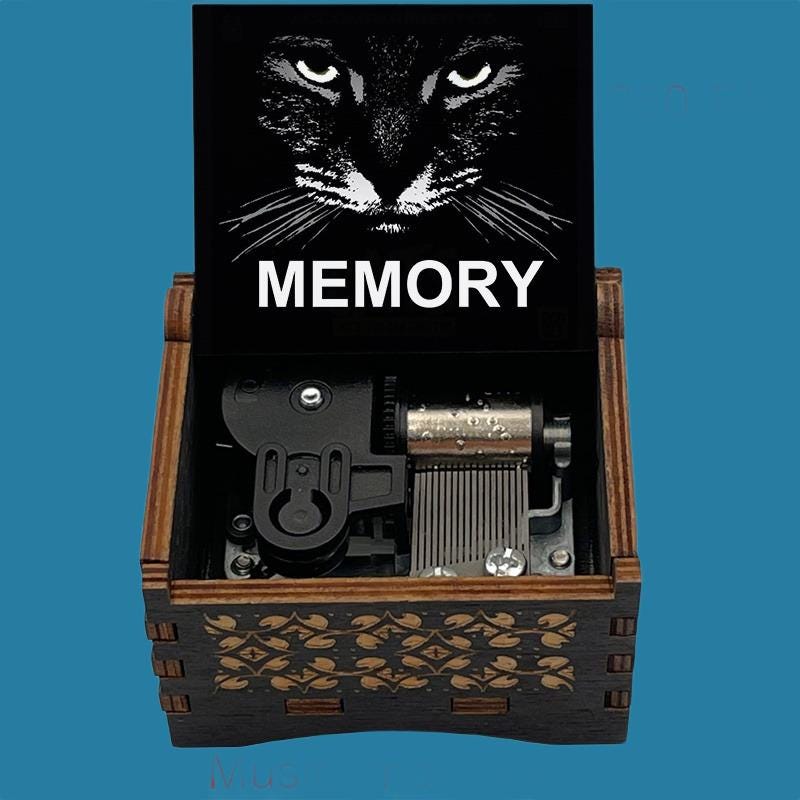 Cat the musical" Memory"  Classic Music Box - Gracias Collectibles