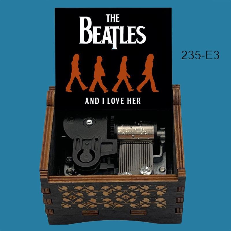 The Beatles " And I love her"  Classic Music Box - Gracias Collectibles