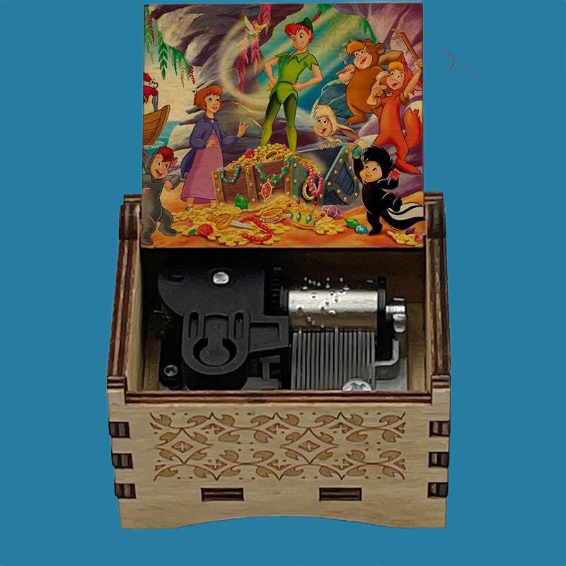 Peter Pan "you can fly" Classic Hand-Crank Music Box - Gracias Collectibles