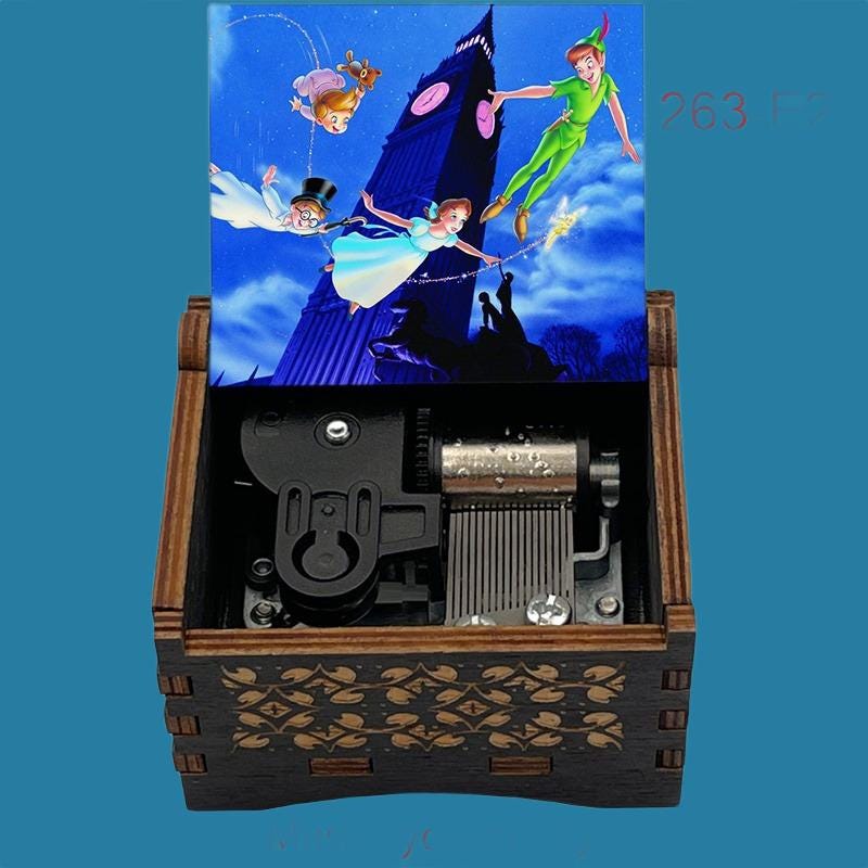 Peter Pan “you can fly” Classic Hand-Crank Music Box - Gracias Collectibles