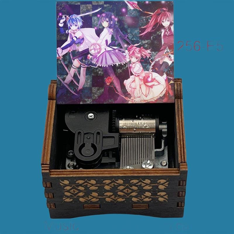 Puella Magi Madoka Magica Classic Wooden Music Box - Gracias Collectibles