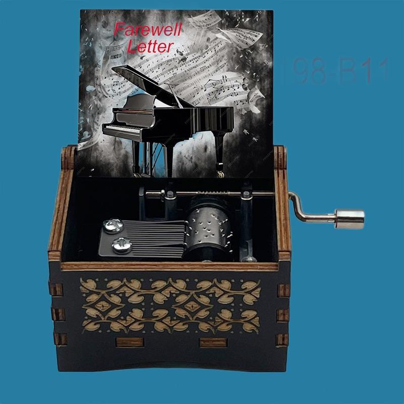 Farewell Letter Classic Music Box - Gracias Collectibles