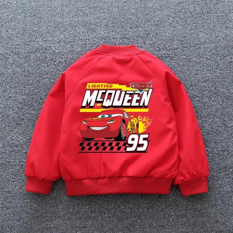 Cars McQueen Boys and Girls Custom Print Jacket - Gracias Collectibles