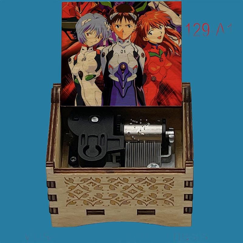 Cruel's Angel Thesis “Neon Genesis Evangelion Opening” Classic Music Box - Gracias Collectibles