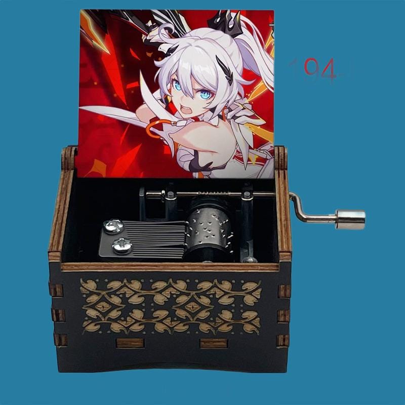 Anime Moon Halo  Classic Hand-Crank Music Box - Gracias Collectibles