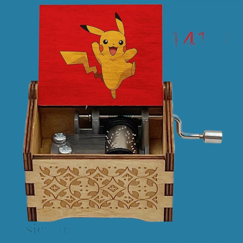 Aim to be a Pokemon Master Wooden Music Box - Gracias Collectibles